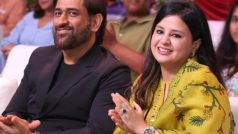 मुंबई में गणपति बप्पा के दरबार में पहुंचे MS Dhoni, लिया आशीर्वाद, VIDEO वायरल