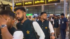 VIDEO: भारत पहुंची पाकिस्तान की टीम, जोरदार स्वागत देख ये बोले- पाकिस्तानी खिलाड़ी
