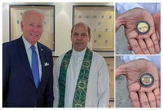 Joe Biden, Born And Devout Catholic, Gifts Delhi Minister Seal Of President Of The United States
