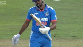 IND vs PAK: श्रेयस अय्यर को हारिस रऊफ ने अपने जाल में फंसाया, शॉर्ट बॉल पर आउट, देखें