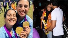 WATCH: Asian Games में गोल्ड जीतकर लौटीं स्मृति मंधाना, जेमिमा रोड्रिग्स का मुंबई में हुआ शानदार स्वागत
