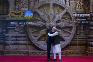 PM मोदी ने किया भारत मंडपम में विदेशी मेहमानों का स्वागत, ऋषि सुनक को लगाया गले