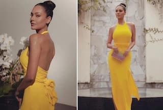 Esha Gupta Tempts Internet With Her Sultry Pics in Backless Yellow Gown- See Latest PICS