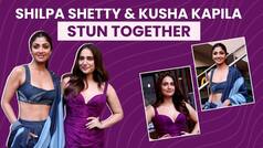 Kusha Kapila और Shilpa ने Stylish अंदाज़ में किया 'Sukhee' का प्रमोशन, Bold ड्रेस में स्पॉट हुई कुशा