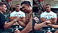 Bodybuilder Ka Video: दुबले शख्स को हल्के में ले रहा था बॉडी बिल्डर, मगर उसने दिन में तारे दिखा दिए | देखें वीडियो