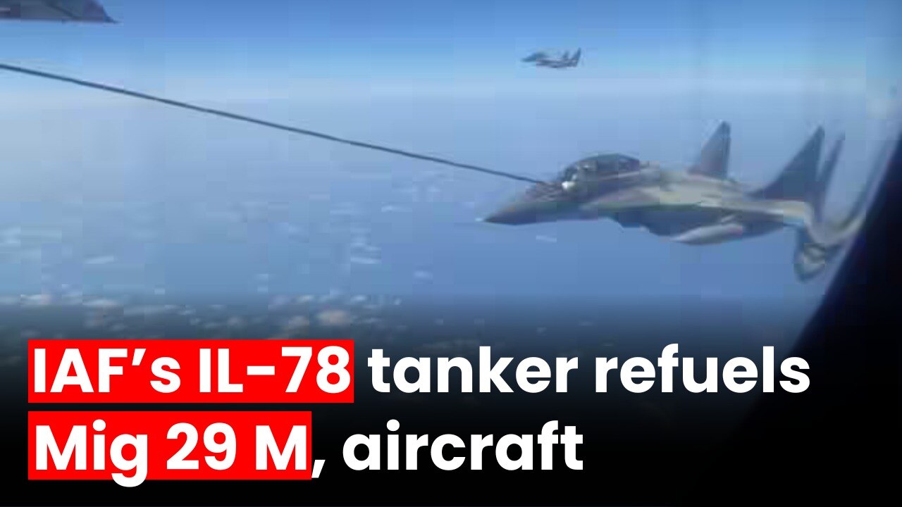 Indian Air Force refuelled Mig 29 M and Rafale fighters of the Egyptian Air Force