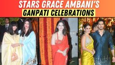 Ganesh Chaturthi पर Ambani House में लगा स्टार्स का तांता, SRK - Alia bhatt समेत कई स्टार्स आये नजर