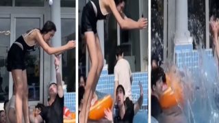 Girl Funny Video: लड़की को तैरना सिखाने लगा तैराक, फिर खुद ही भूल गया बेचारा | देखें फनी वीडियो