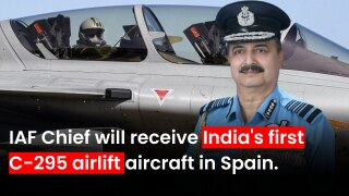 IAF Chief will receive India's first C-295 airlift aircraft in Spain