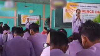 School Ka Video: स्टेज पर गाना सुनाने पहुंची लड़की, मगर आवाज सुनी तो टीचर तक हंस पड़े | देखिए वीडियो