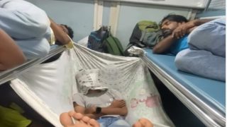 Train Ka Video: ट्रेन में नहीं मिली सीट तो बंदे ने निकाल लिया तगड़ा जुगाड़, देखते रह गए सारे यात्री | देखें वीडियो
