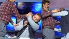 Pakistan में न्यूज़ चैनल के स्टूडियो में भिड़े दो नेता, जमकर चले लात घूंसे | VIDEO