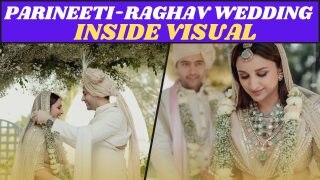Parineeti-Raghav Marriage Video: Glimpses of Parineeti and Raghav's Jaimala & Pheras - Watch