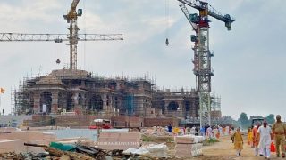 अयोध्या में कहां तक पहुंचा राम मंदिर का निर्माण, देखें ताजा तस्वीरें
