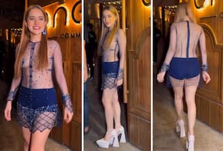 Urfi Javed Maximises Boldness in Blue Transparent Top And Sexy Shorts - Watch