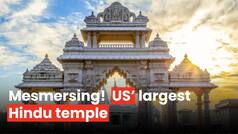 Mesmerising! Largest temple in US' New Jersey gets ready to welcome devotees | Watch