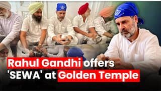 Congress leader Rahul Gandhi pays obeisance at Golden Temple, cleans dishes as part of ‘sewa’