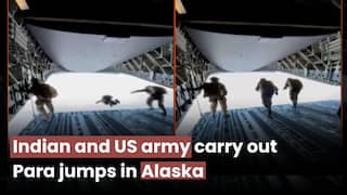 Indian, US Army carry out thunderous para jumps from transport aircraft in Alaska