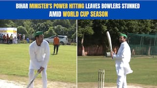 Indian political leaders also got caught up in World Cup fever, seen playing cricket on grounds