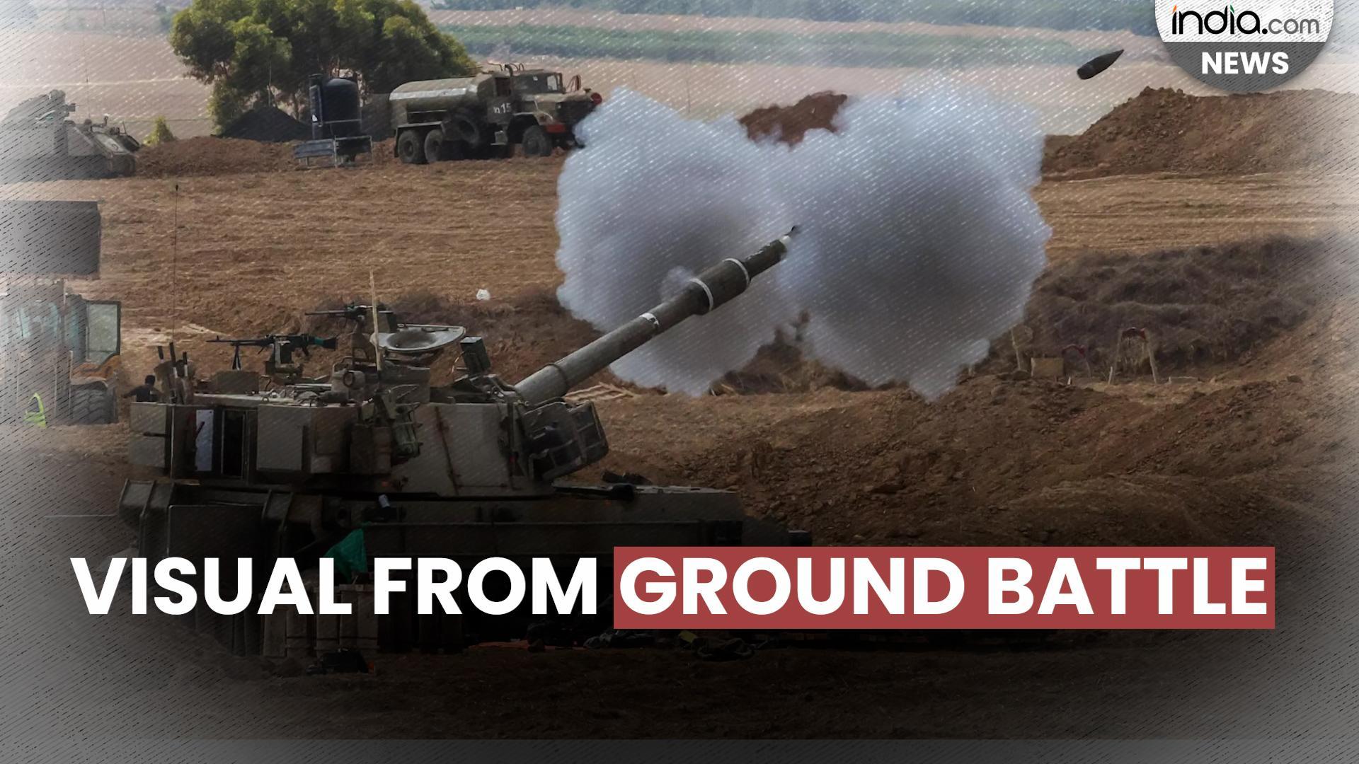 Israel Hamas War: Israeli tanks fire shells towards Gaza | War Visuals