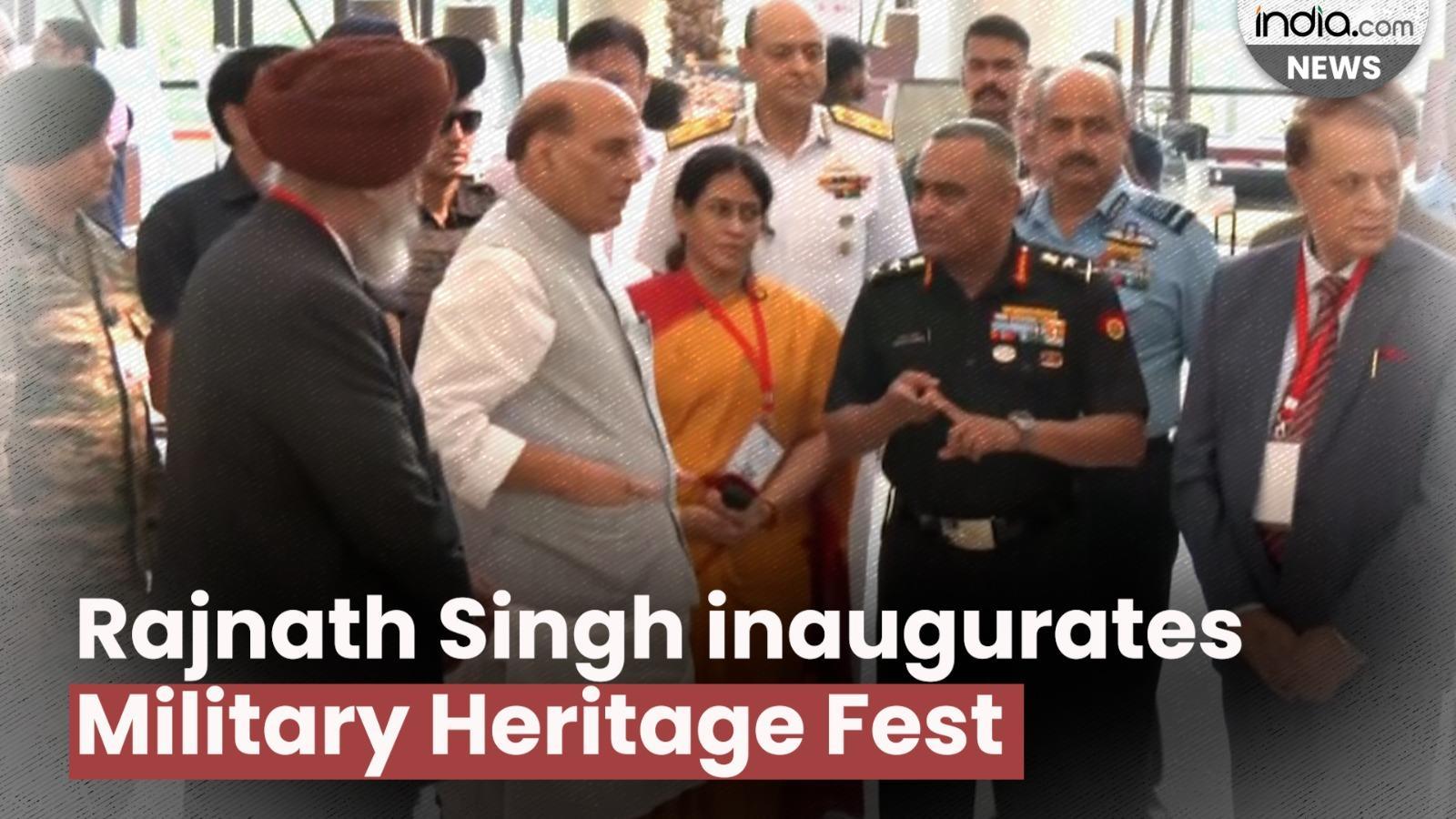 Defence Minister Rajnath Singh inaugurates Indian Military Heritage Festival