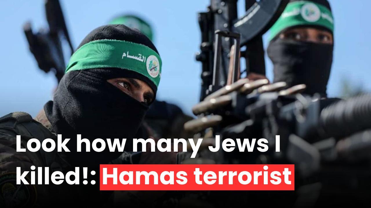 Look how many Jews I killed!    IDF releases audio of Hamas terrorist bragging about killing Israeli