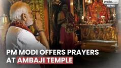 Prime Minister Narendra Modi offers prayers at Ambaji Temple in Gujarat   s Banaskantha