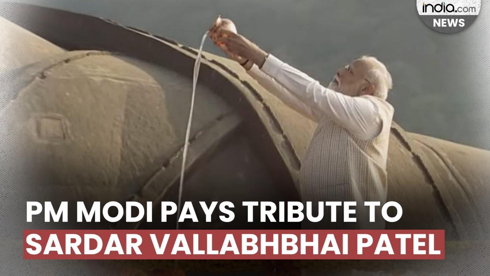 National Unity Day: PM Modi Pays Floral Tribute To Sardar Vallabhbhai ...