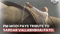 National Unity Day: PM Modi pays floral tribute to Sardar Vallabhbhai Patel at    Statue of Unity