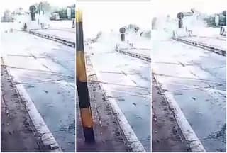 On Camera: Speeding Car Crashes Into Divider At Toll Plaza In UP's Barabanki, Driver Killed