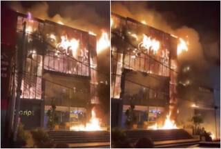 Massive Fire Guts 3 Furniture Shops In Delhi's Kirti Nagar | WATCH