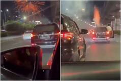 On Camera: Trio Caught Bursting Firecrackers In Moving Car On Gurugram Road, Arrested