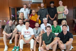ODI World Cup 2023: New Zealand Cricketers Pay Visit To Dalai Lama After Loss Vs India - WATCH
