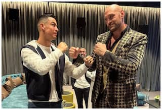 Cristiano Ronaldo Packs 'Playful Punch' On Boxer Tyson Fury - WATCH