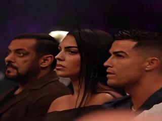 क्रिस्टियानो रोनाल्डो और सलमान खान एक साथ मैच देखते नजर आए, फैंस ने लुटाया प्यार