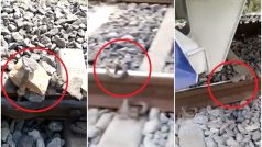 Vande Bharat Train को बेपटरी करने की साजिश नाकाम! पटरी पर लोहे में फंसाकर रखे गए थे पत्थर | VIDEO