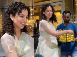 Video : बुआ बनीं Kangana Ranaut की खुशी का ठिकाना नहीं, अपने हाथों से Paparazzi को खिलाई मिठाई