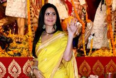Katrina's Dazzling Yellow Saree From Durga Puja Celebrations - Check Price, Details And Where to Buy