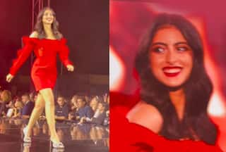 Navya Naveli Nanda is a Show-Stealer Debutant in Hot Red Mini Dress at Paris Fashion Week 2023