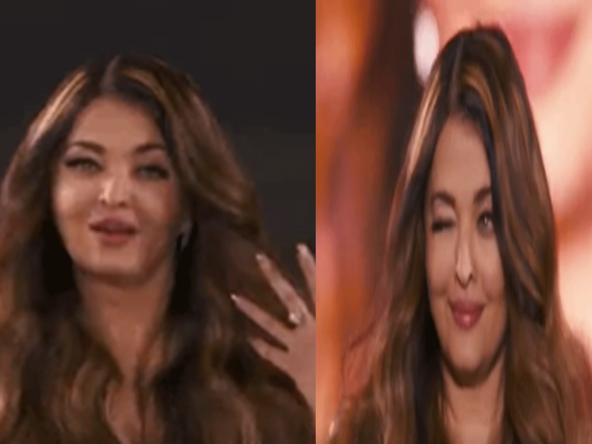 Aishwarya Rai का रैंप वॉक में दिखा बिंदास अंदाज, आंख मारना तो गजब ढा गया