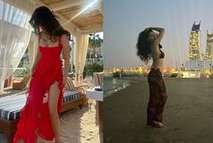 Disha Patani Gives Major Beachy Vibes in Thigh-High-Slit Gown And Cheetah Print Bikini, See Pics