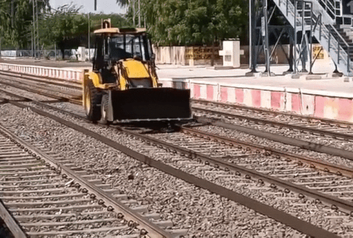 Wait, What? JCB Runs On Railway Tracks, Video Goes Viral On Internet