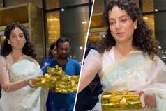 Kangana Ranaut Distributes Sweets to Paps as She Becomes Proud Bua - Watch