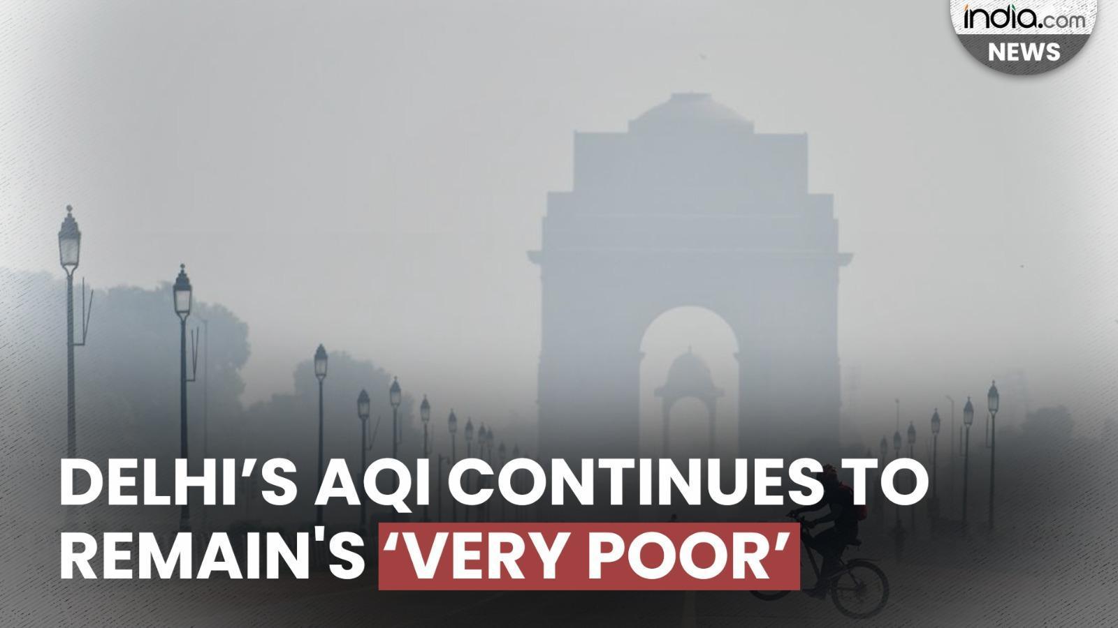 Air quality persists in ‘very poor’ category in Delhi