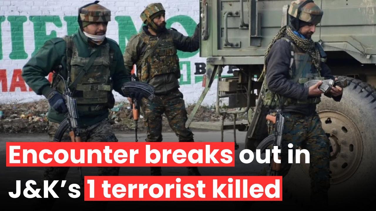 Encounter breaks out in J&K   s Shopian, 1 TRF terrorist killed