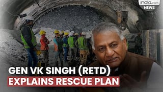 Our priority is       Gen VK Singh (Retd) explains rescue plan of trapped workers in Uttarkashi tunnel