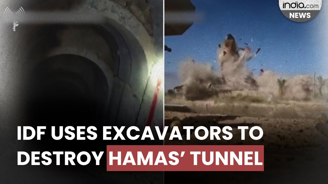 Israel Hamas Conflict: IDF uses excavators to destroy Hamas' tunnel network