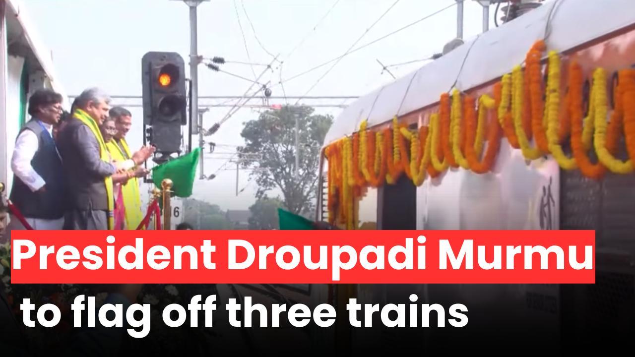 President Droupadi Murmu to flag off three trains from Odisha’s Badampahar