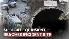 Uttarkashi Tunnel Collapse: Medical equipment reaches incident site; 40 ambulances on standby