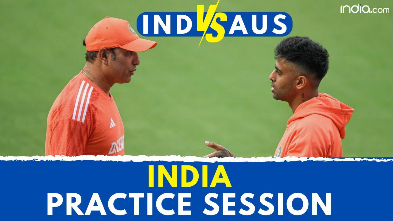 India vs Australia 1st T20I: First visuals of India's practice session in Vishakhapatnam